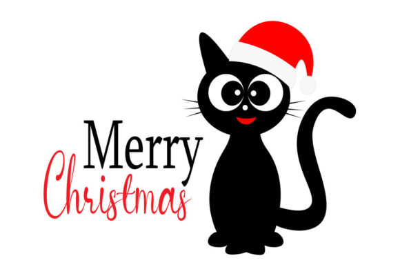 Christmas Cat Svg for Modern Blog Design