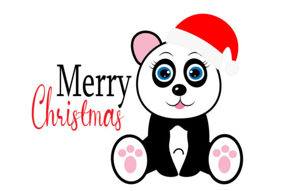 Christmas Panda Svg for Festive Branding and Creative Crafts