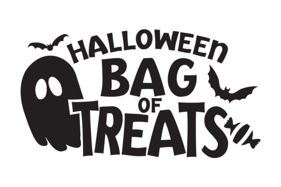 Halloween Bag of Treats SVG for Crafts and Graphics