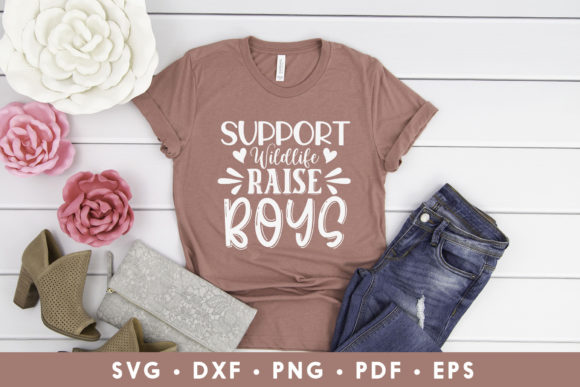 Support Wildlife Raise Funny Mom Graphics for Crafts