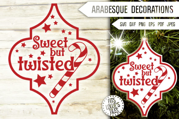Sweet but Twisted Funny Arabesque SVG