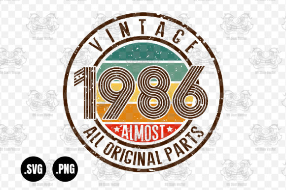 Vintage 1986 Graphics for Crafts