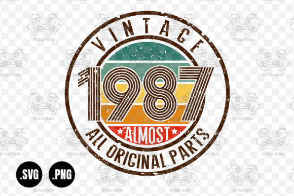 Vintage 1987 Graphics for Crafts