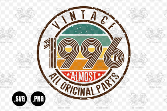 Vintage 1996 Graphics for Crafts